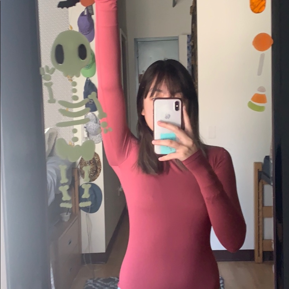 Long sleeve, turtle neck leotard/one piece